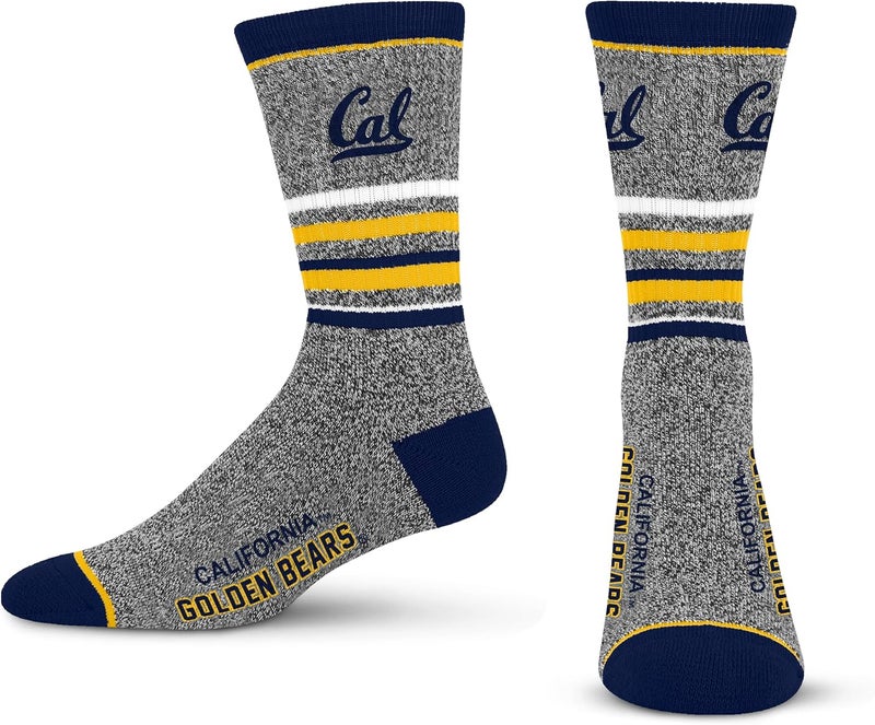 For Bare Feet Men's NFL 5 Star Marbled Crew Sock, 1 Pair